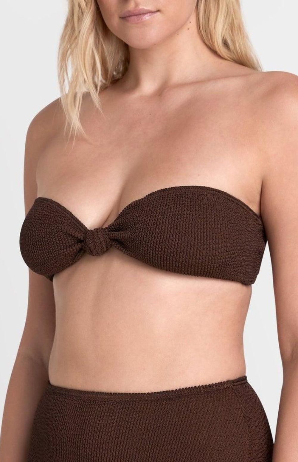 Sahara Bandeau Palmer Brief Bikini Set Brown Bondeye