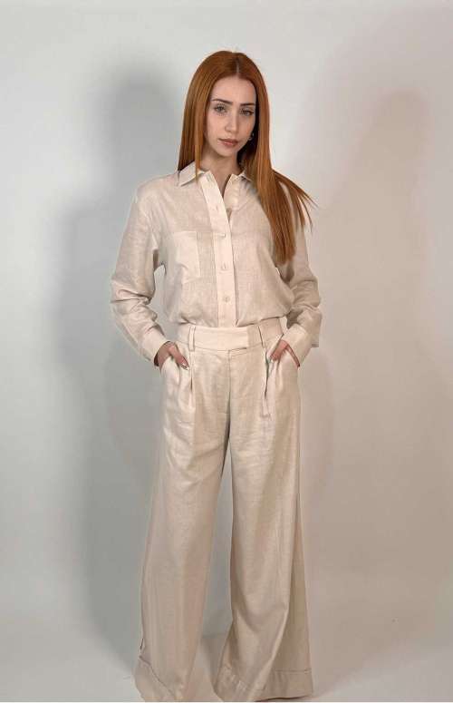 LINEN PANTS BEIGE