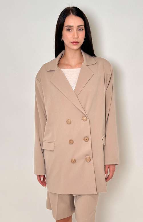 BACKSLIT BLAZER | BEIGE