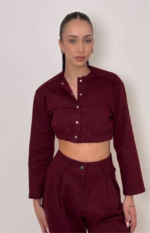 SIGNATURE SHIRT-JACKET | BURGUNDY