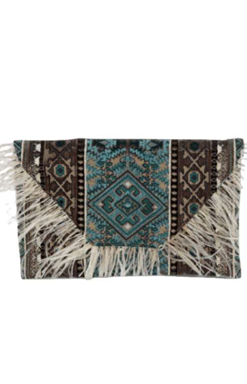 CHLOE FEATHER CLUTCH