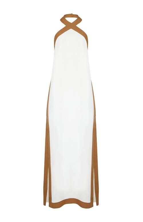 VYTHOS DRESS | WHITE-BEIGE