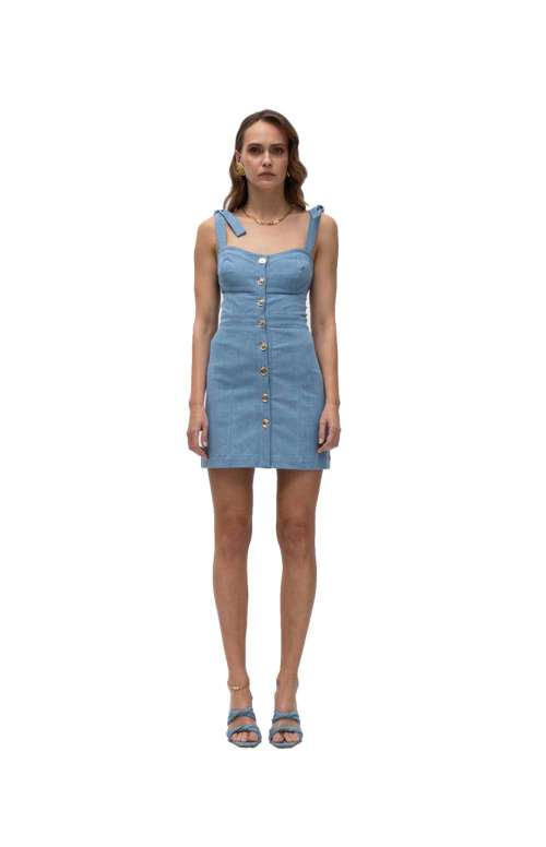 MATI LIGHT BLUE DENIM DRESS