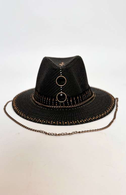 HANDMADE HAT WITH CHAIN