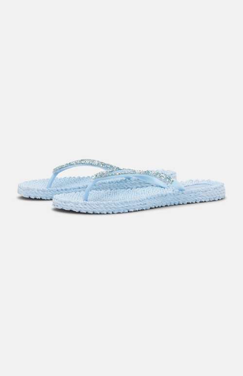 FLIP FLOP WITH RHINESTONES | LIGHT BLUE