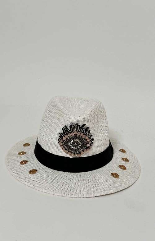 GAIA HANDMADE HAT | WHITE