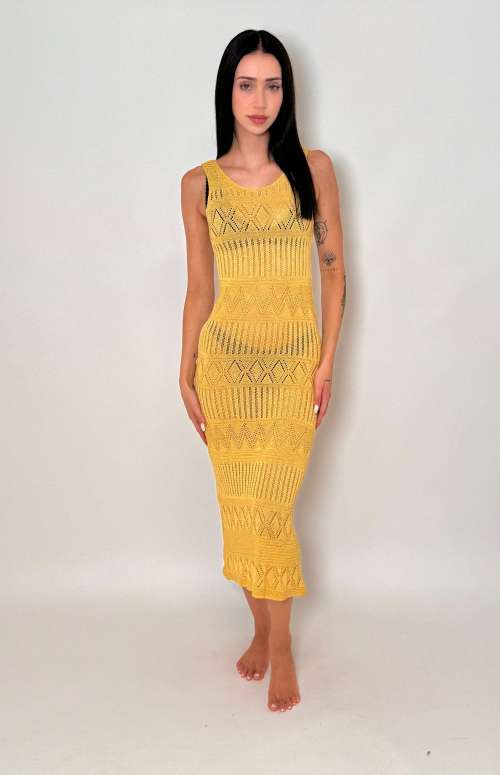 KNITTED MAXI DRESS