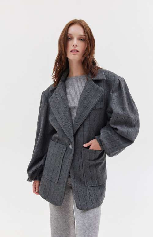 HEATHER COAT | GREY