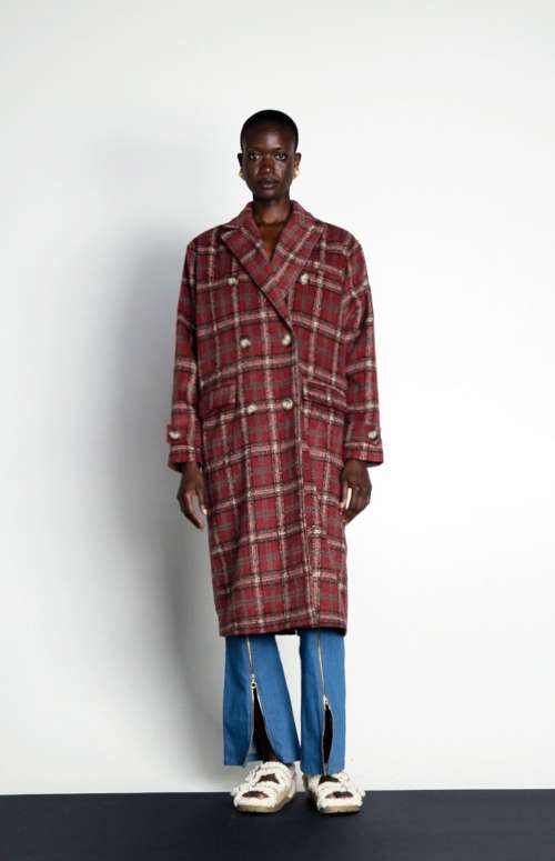 IRIS CHECK COAT