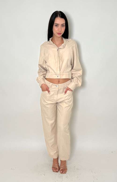 CUPRO PANTS | BEIGE