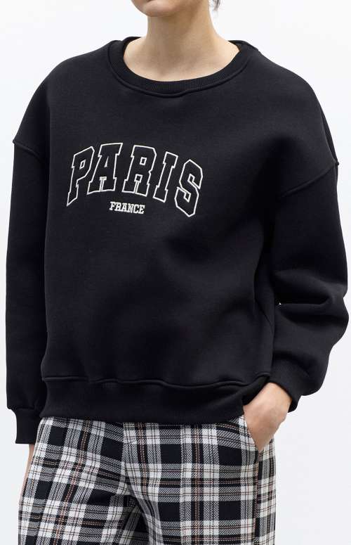 PARIS SWEATSHIRT | BLACK