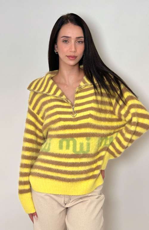 STRIPED PULLOVER | YELLOW