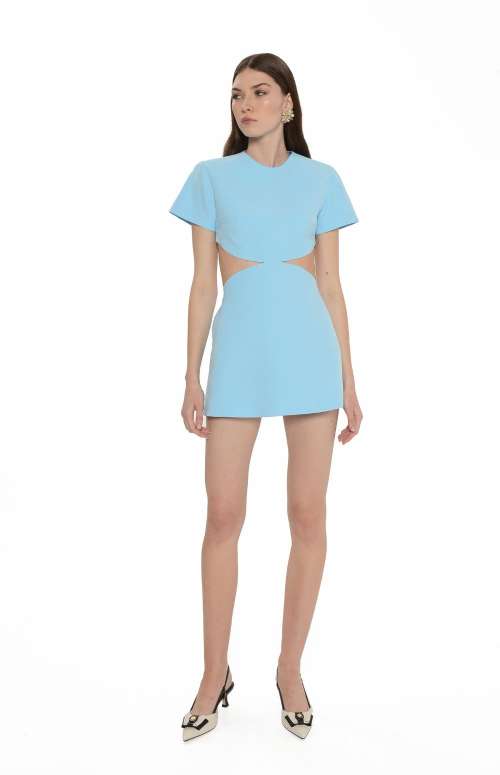 PIXIE MINI DRESS | LIGHT BLUE