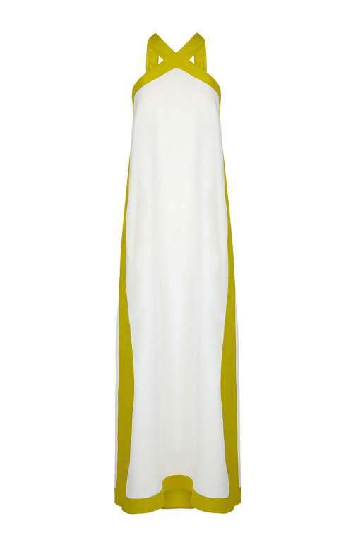 VYTHOS DRESS | WHITE-LIME