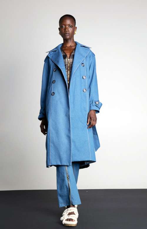 MOJO DENIM TRENCH-COAT