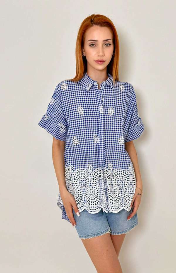 CHECKERED SHIRT | BLUE