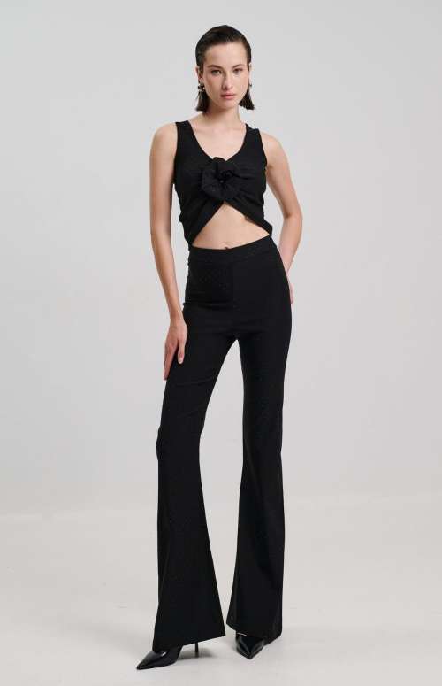 TROUSER FLARE STRASS