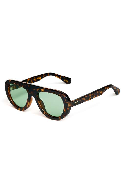 IZABEL SUNGLASSES | BROWN/GREEN