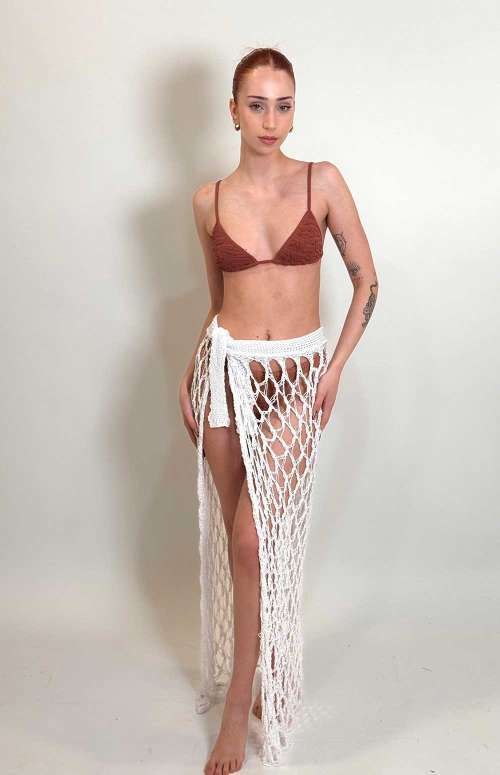 WRAP SKIRT WHITE