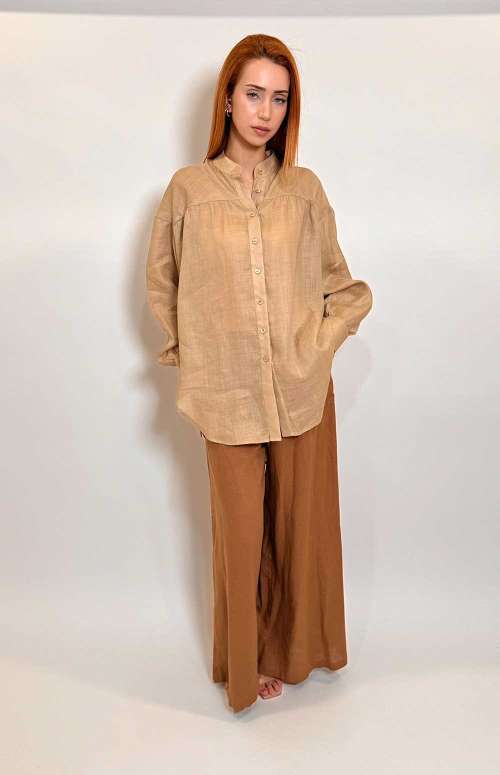 FLARED RAMMIE SHIRT | BEIGE