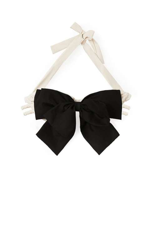 BOW BUSTIER BLACK