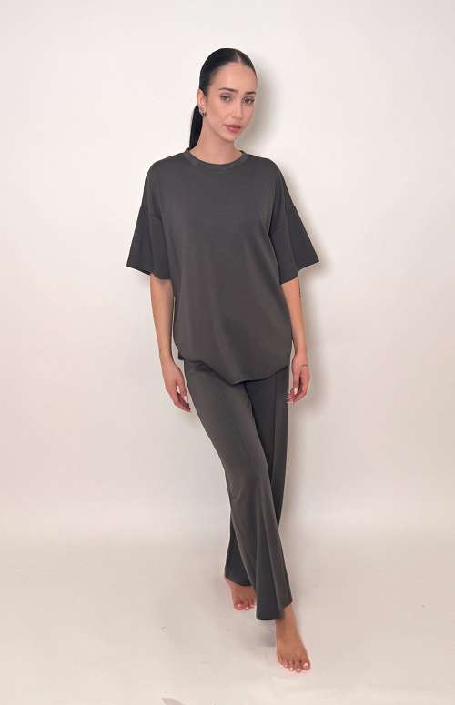 CO-ORD BLOUSE AND PANTS | GREY