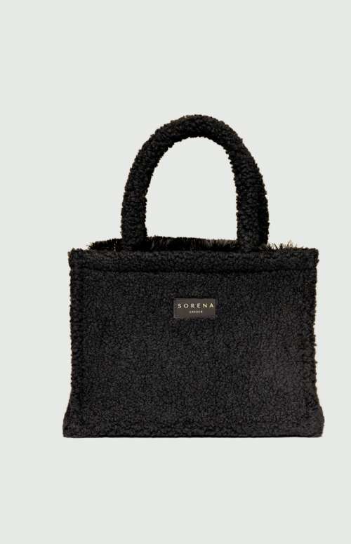 TEDDY MEDIUM TOTE BAG | BLACK