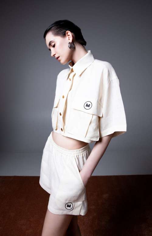 CROP SHIRT | BEIGE