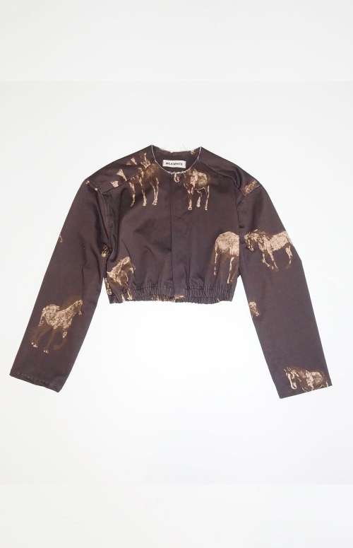 PRINTED JACKET | BROWN HORSES