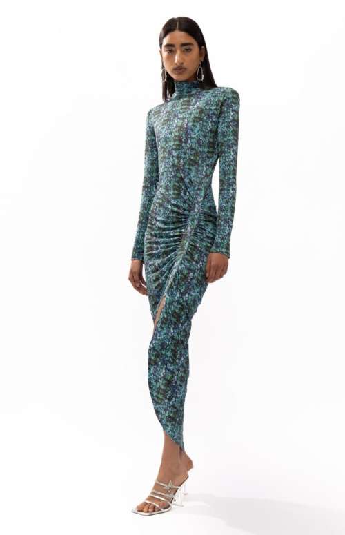 ANACONDA SNAKESKIN MIDI DRESS